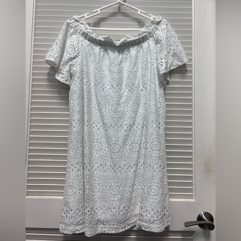 White Lace Off-shoulder Dress